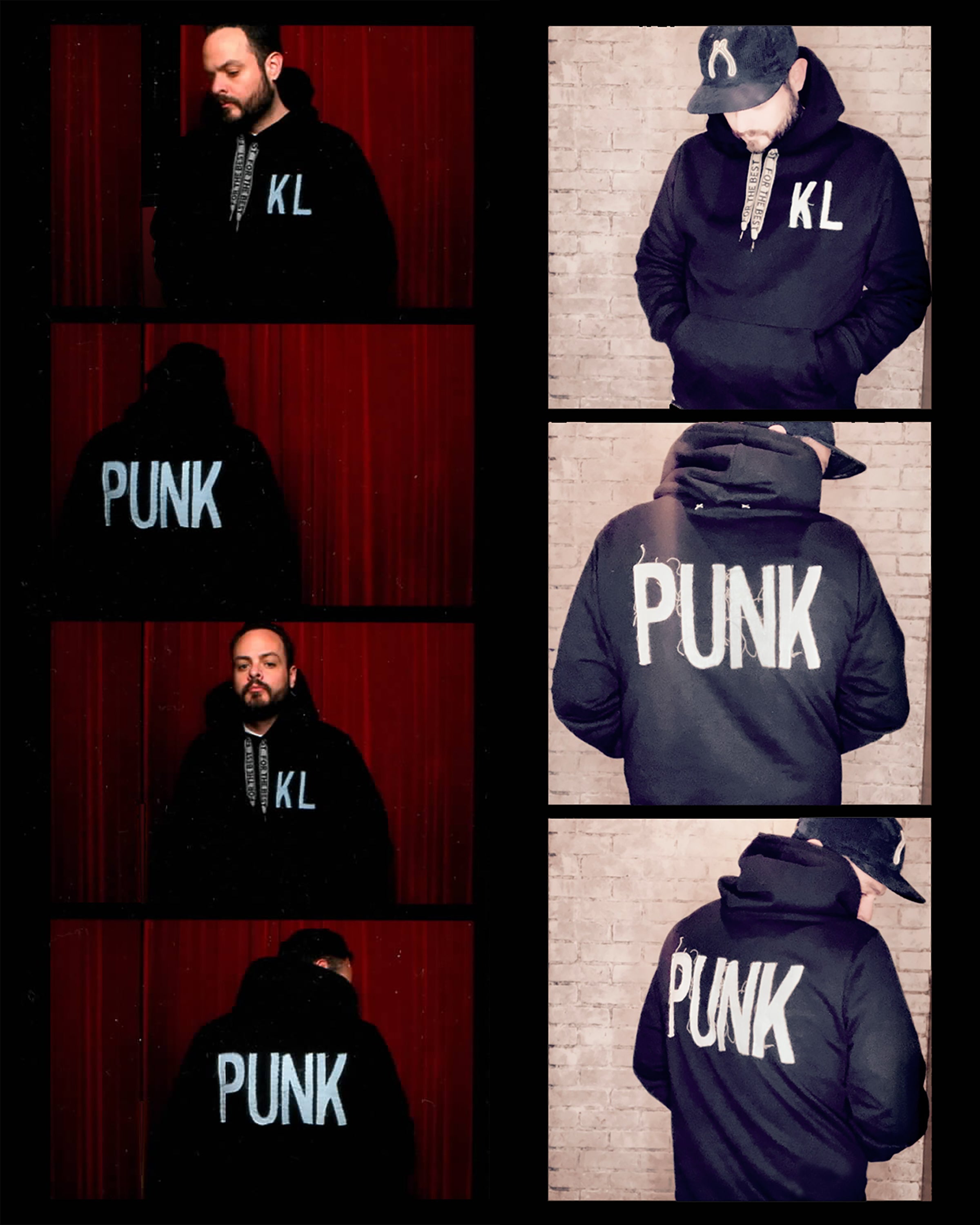 Punk Selvedge Hoodie in Black