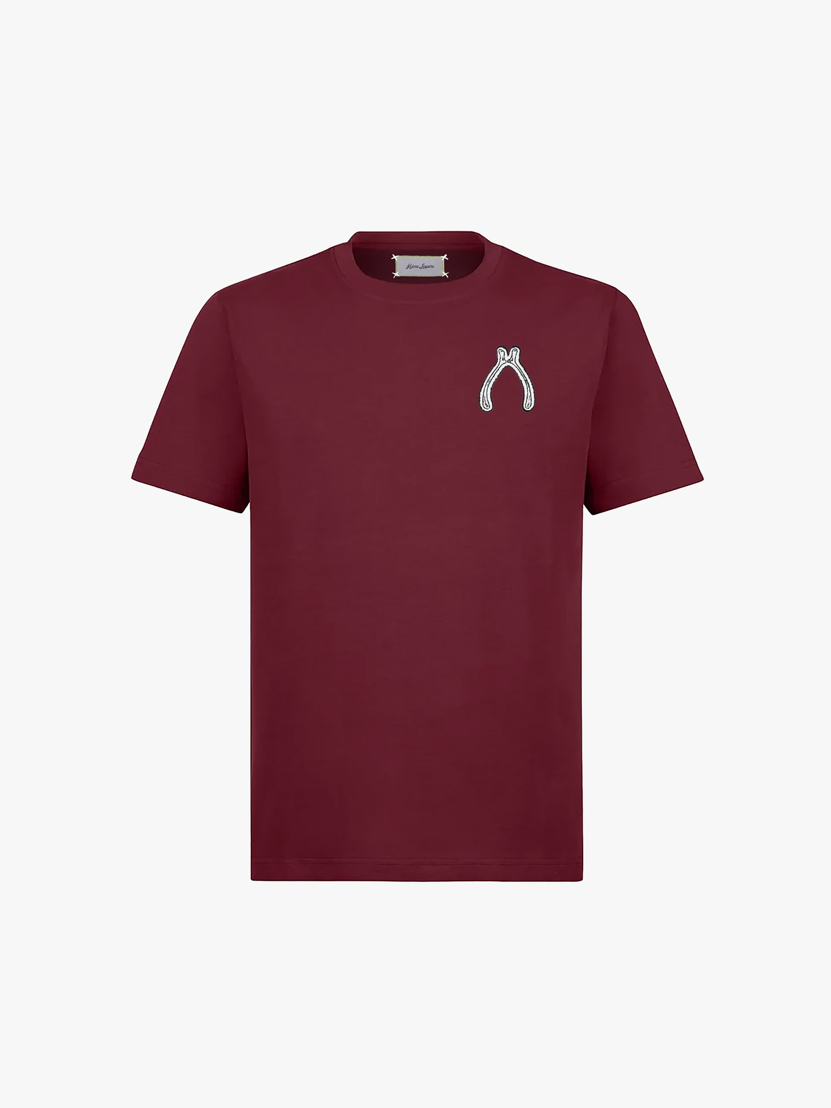 Wishbone T Shirt in Deep Red