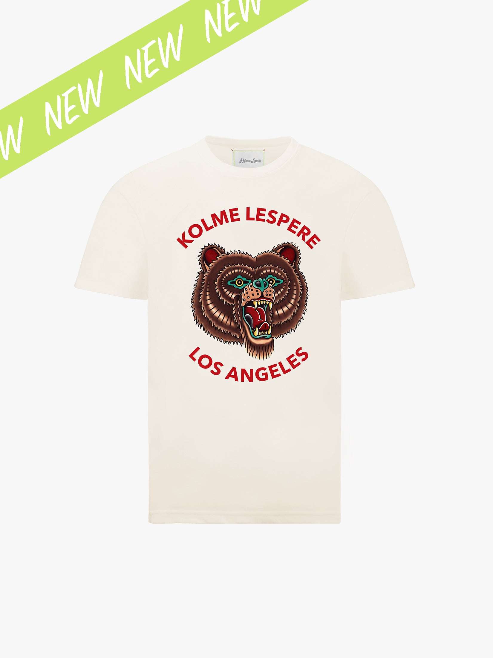 Grizzly T Shirt in Ecru