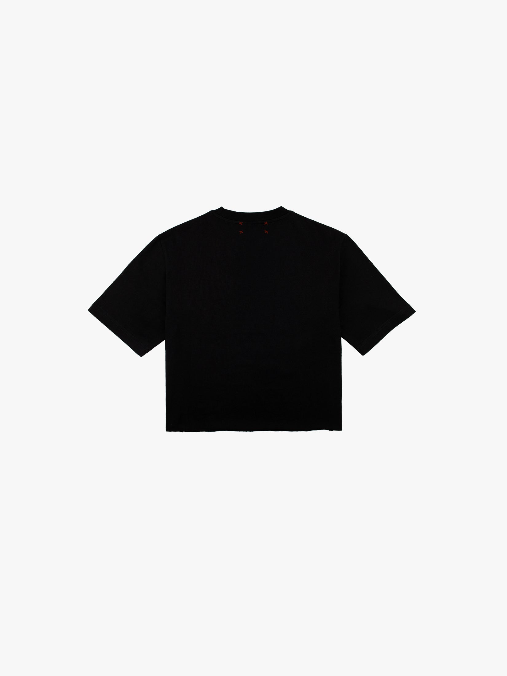 No Despair Cropped T Shirt in Black