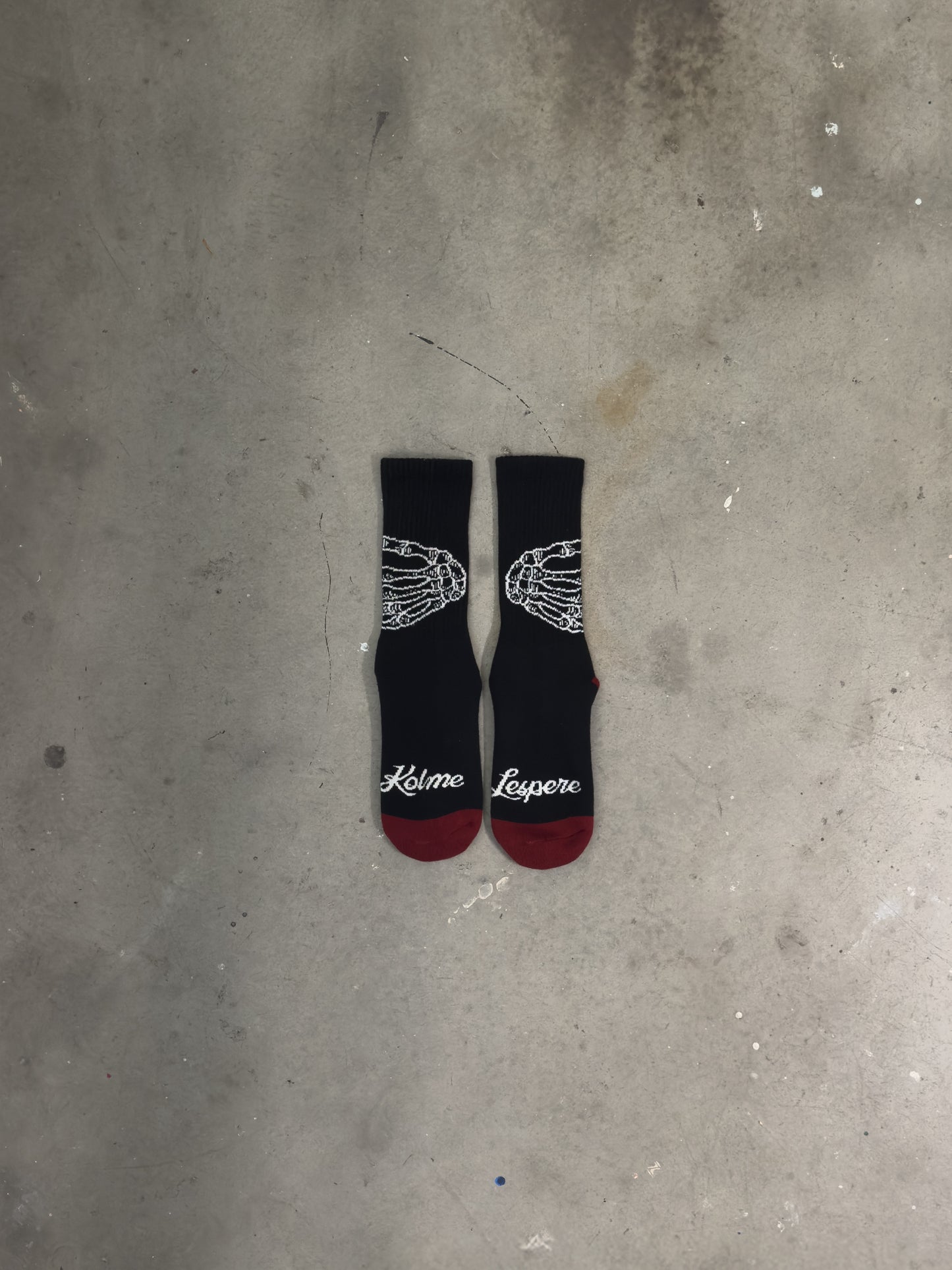 These Hands Crew Socks in Black