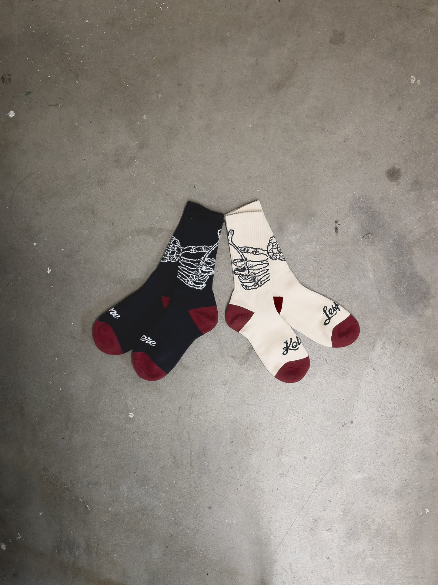 These Hands Crew Socks in Black