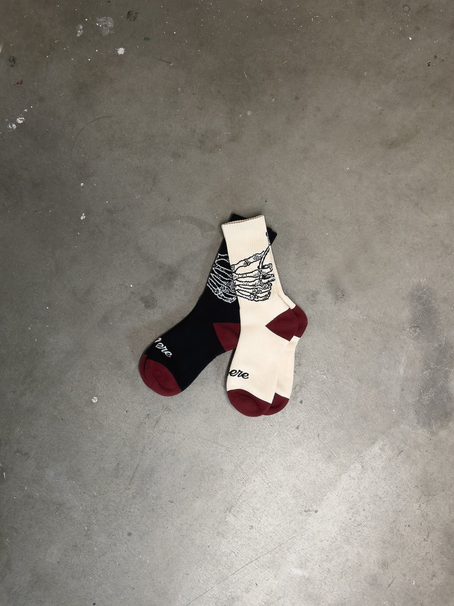 These Hands Crew Socks in Black