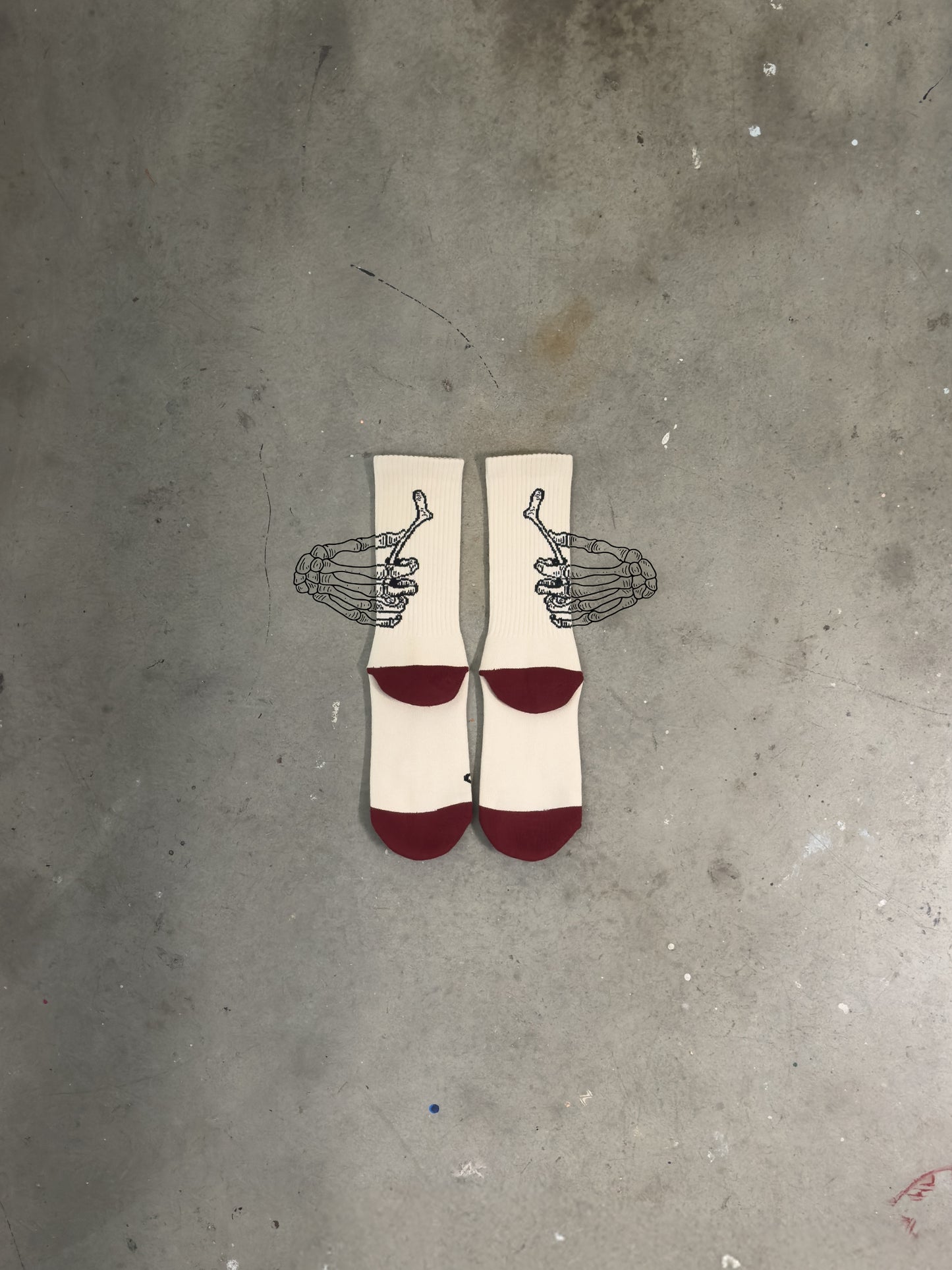 These Hands Crew Socks in Ecru