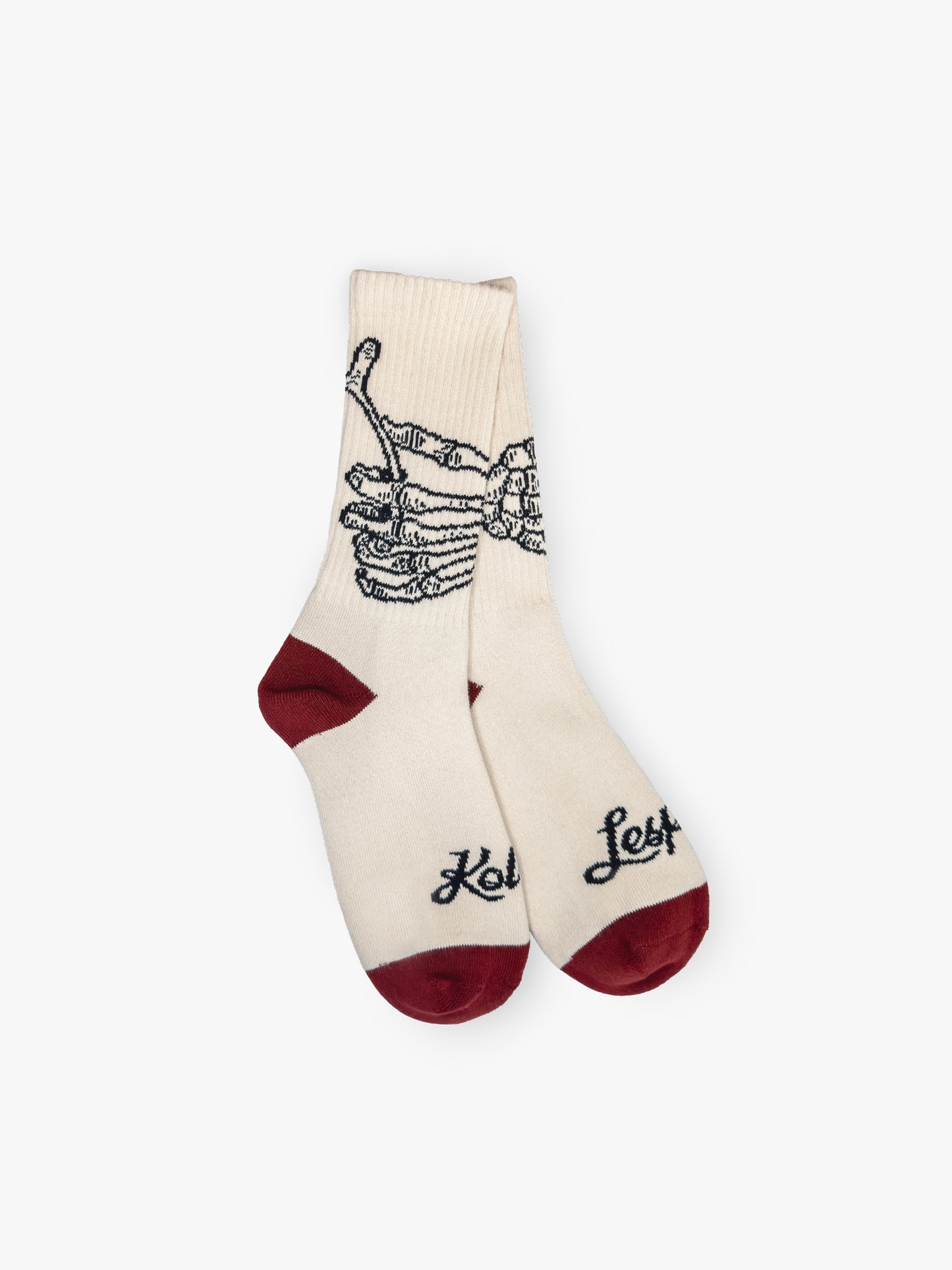 These Hands Crew Socks in Ecru