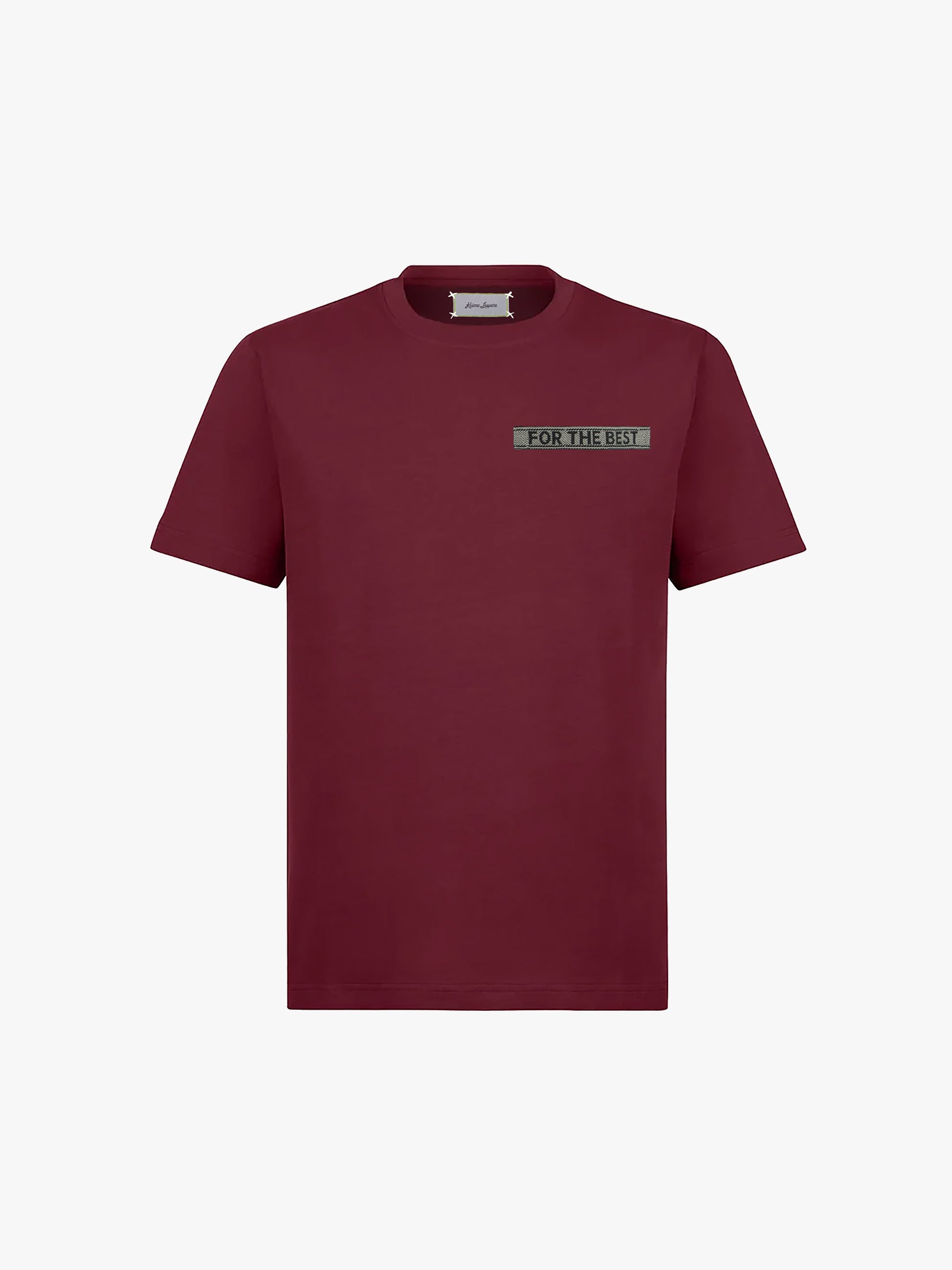 Tape T Shirt in Deep Red