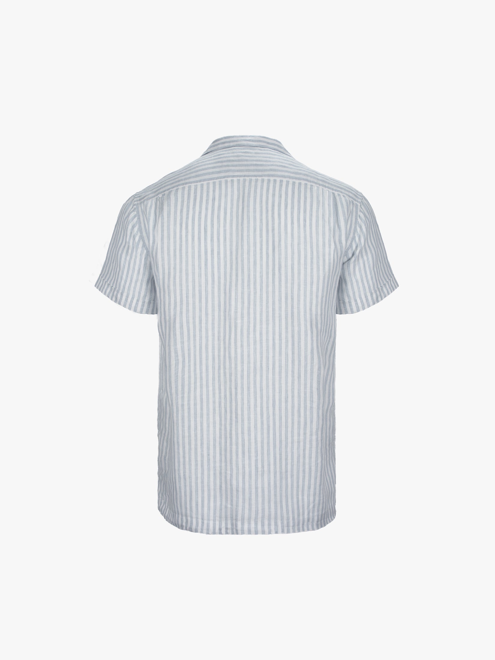 The Vacation Daddy Camp Collar Shirt in Stripe Linen