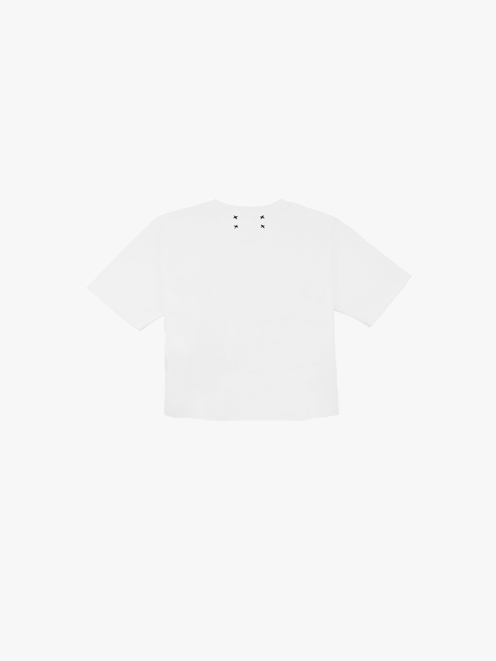 No Despair Cropped T Shirt in White